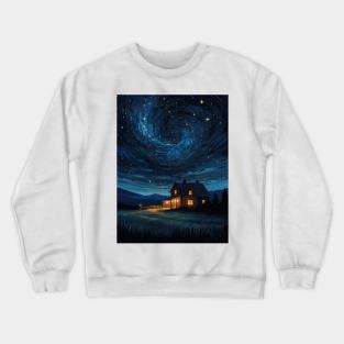 starry night sky Crewneck Sweatshirt